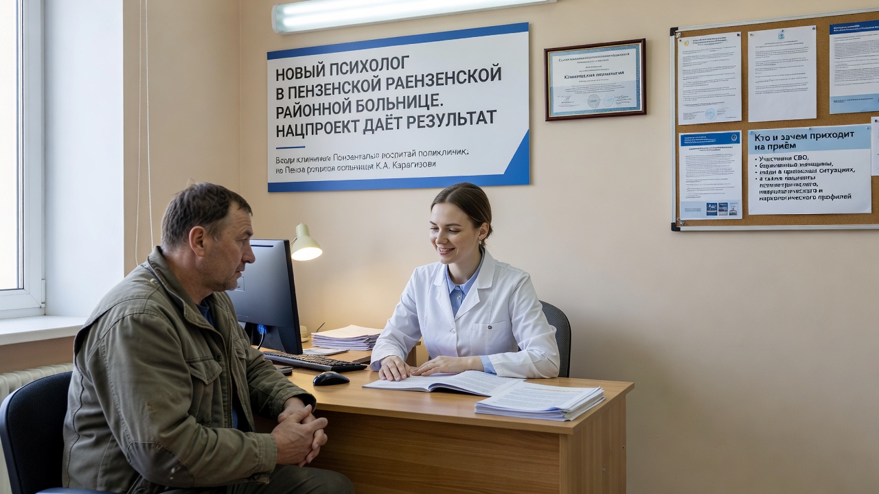 Новый психолог в Пензенской районной больнице. Нацпроект даёт результат